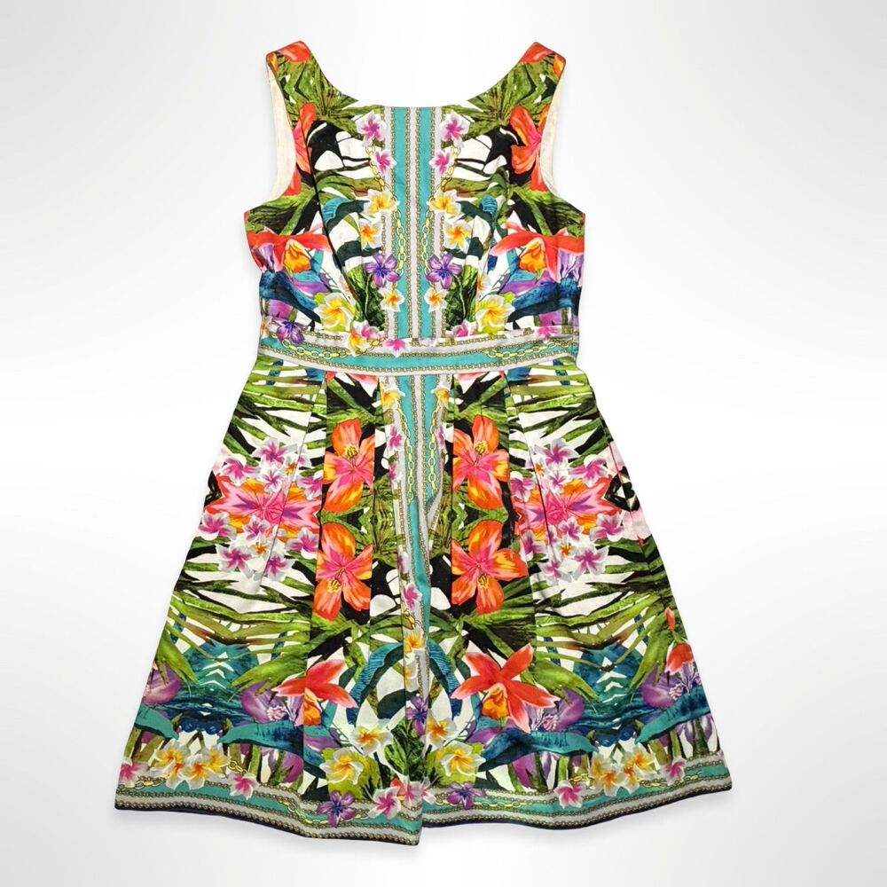 Maggy London, Tropical Floral Fit & Flare Midi Dress, 10 Botanical Resortwear